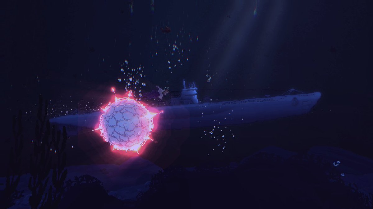 RetroCptn's tweet photo. @IndieBandits Good morning #ScreenshotSaturday!

For this Saturday False Echo has explosive content: some depth charge barrels dropping around our Sub 227...
(and that quadrant was supposed to be safe)
 
Checkout and wishlist on Steam ↓
https://t.co/nSM5AoNWss
#indiegames #falseecho https://t.co/WjZNUpFl0E