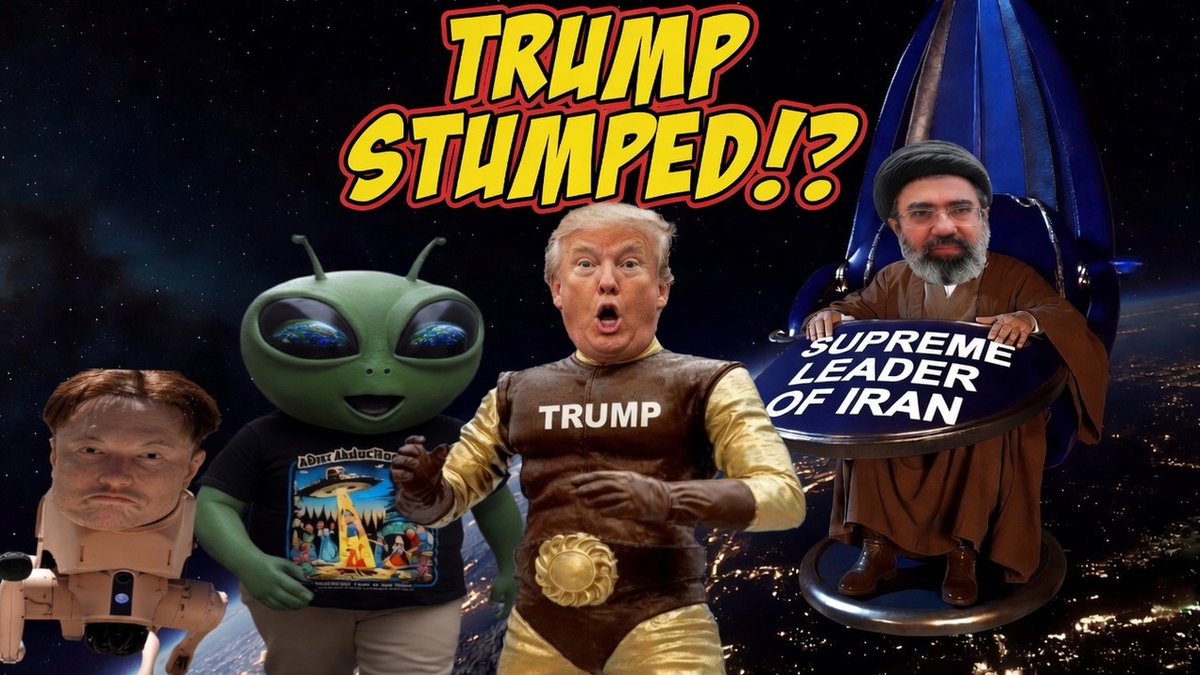 fungus_jimmy's tweet photo. #WORLDWAR3 UPDATE: Has #Iran STUMPED #Trump? (also Demonic #AI Robots &amp; an Impending #AlienInvasion!) #donaldtrump #spacealiens #robots #supremeleaderofIran #apocalypse #IranVsUSA #ww3 #elonmusk #MAGA #frogs #frens #memes #spectreman #JDVancememe 

https://t.co/ruOy7myVpC https://t.co/b3PptEJ3Rg