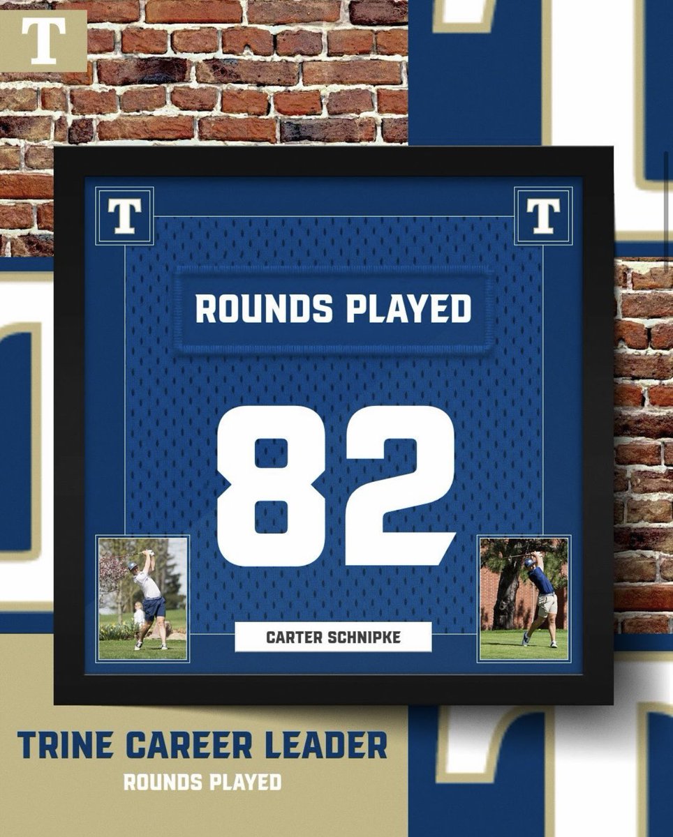 OttovilleGolf's tweet photo. 👏🏻 | Another congrats + well done to our alum Carter Schnipke who completed his college career earlier this week for Trine.

Carter becomes Trine’s all-time program leader in most rounds played - while also earning Second Team MIAA this year as team captain!

📸 | Trine Athletics https://t.co/7719nOFCPm