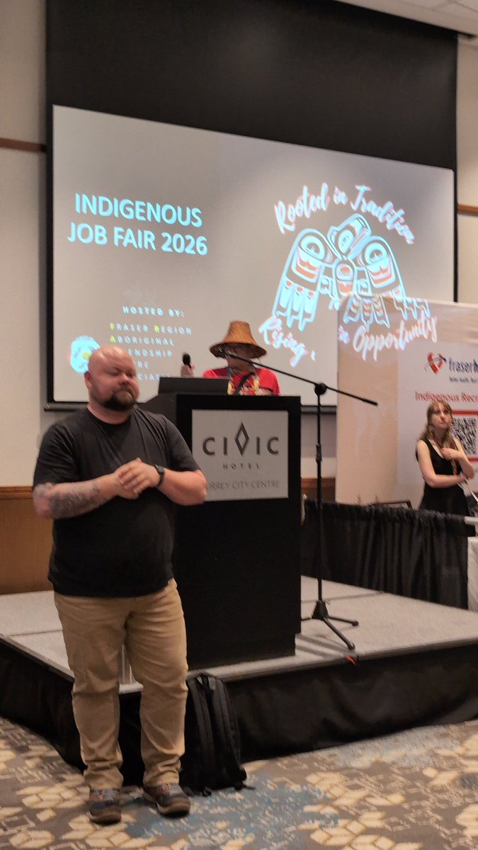 WorkBCSurreyN's tweet photo. Honoured to join @FRAFCA at the Indigenous Job Fair, connecting with community around meaningful employment.

Stop by, today and tomorrow, to learn how our Employment Services can support your next step.

#EmploymentServices #Reconciliation #IndigenousPeople #Surrey #BC https://t.co/XkA7mN20Oq