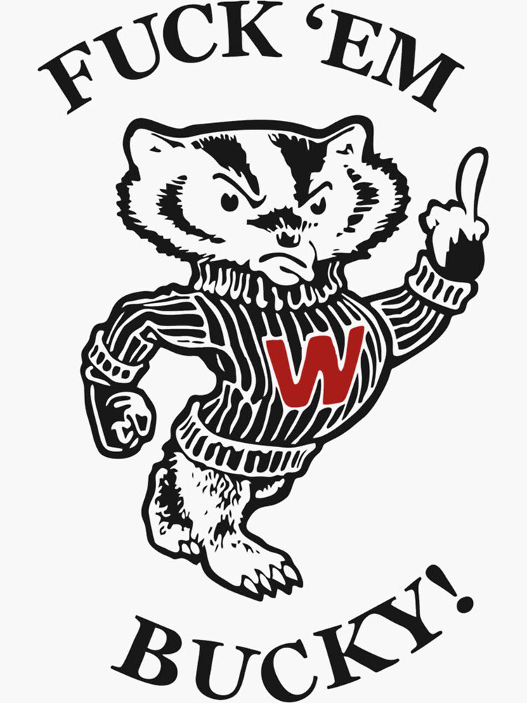 cwiktrippack's tweet photo. @CollegeFBonX This is the best version of Bucky https://t.co/IYMITrJ0Ku