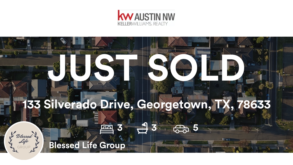 KWBlessing's tweet photo. 🛌 3 🛀 3 🚘 5
📍 133 Silverado Drive, Georgetown, TX, 78633

Our team’s latest sale on RateMyAgent
(TX) 526659

...
#ratemyagent #realestate https://t.co/QZ2bHNjsq1
