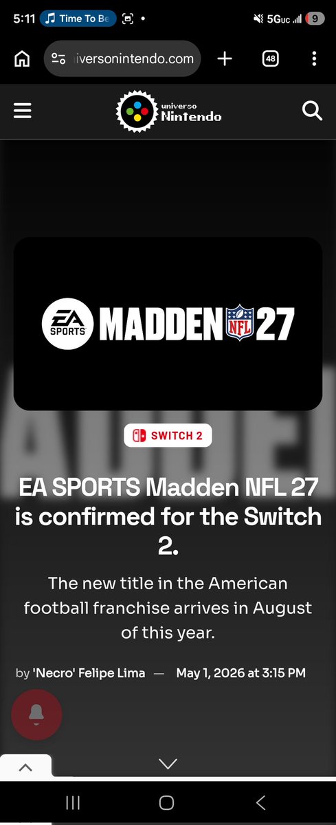 SwitchHandz's tweet photo. Madden 27 Officially Coming to Switch 2 | Release Date + GB | Crossplay? | 60FPS |

https://t.co/sxlqg6qrpd https://t.co/fQhojIN41K