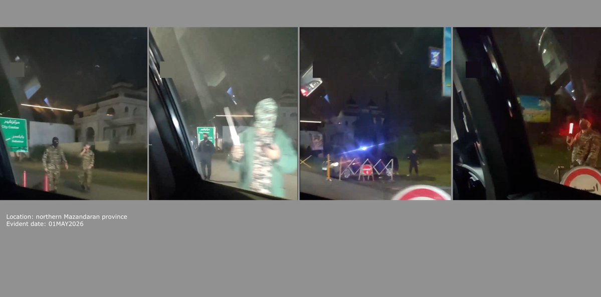 INTELonIRAN's tweet image. 🗯️ Protest ⚔️ Rebellion 🚨 IRI security visuals
🔎 Analysis of visual evidence

• IRGC-Basij checkpoint on Fereydunkenar-Babolsar route connection, in norther Mazandaran province

🖥️ Screenshots ⬇️
🧵 Thread 1/6 ⬇️