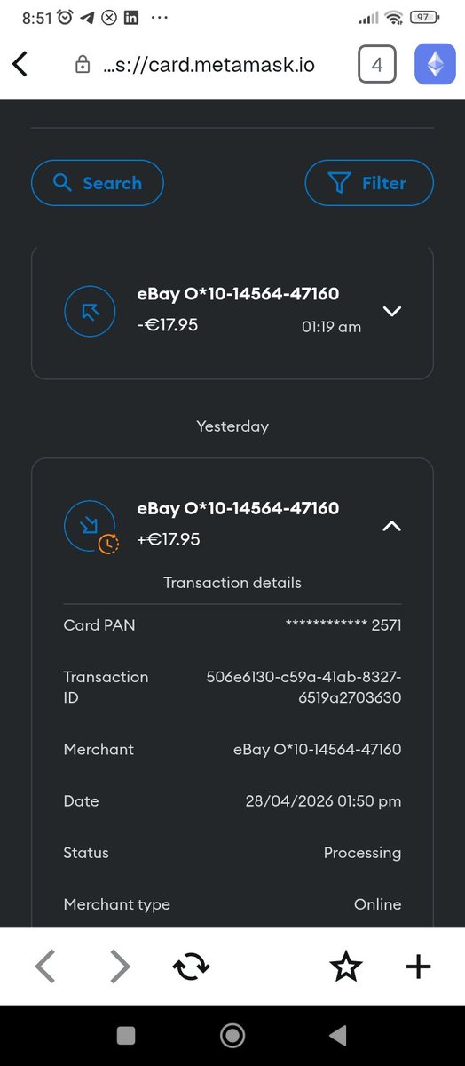 Losdecanarias's tweet image. Hey @MetaMaskSupport @BaanxGroup, urgent supervisor review needed for ticket [GWJ0LM-W5D2X].
System processed a delayed capture for a CANCELED eBay order AFTER refund. You used my refund to pay an invalid voided charge. Fix this technical glitch. 💳❌
#MetaMask #Web3‌‌