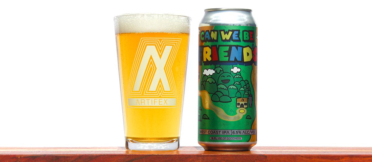 SDBeerNews's tweet image. For the 2nd straight week, the #SDBeer of the Week is video-game-themed. This time around it's Can We Be Friends?, an #IPA from @ArtifexBrewing &amp;amp; @8bitBrewing graced w/ can-art paying homage to the #SuperMario multiverse. | bit.ly/sdbn260501

#sdbeernews #beer #craftbeer