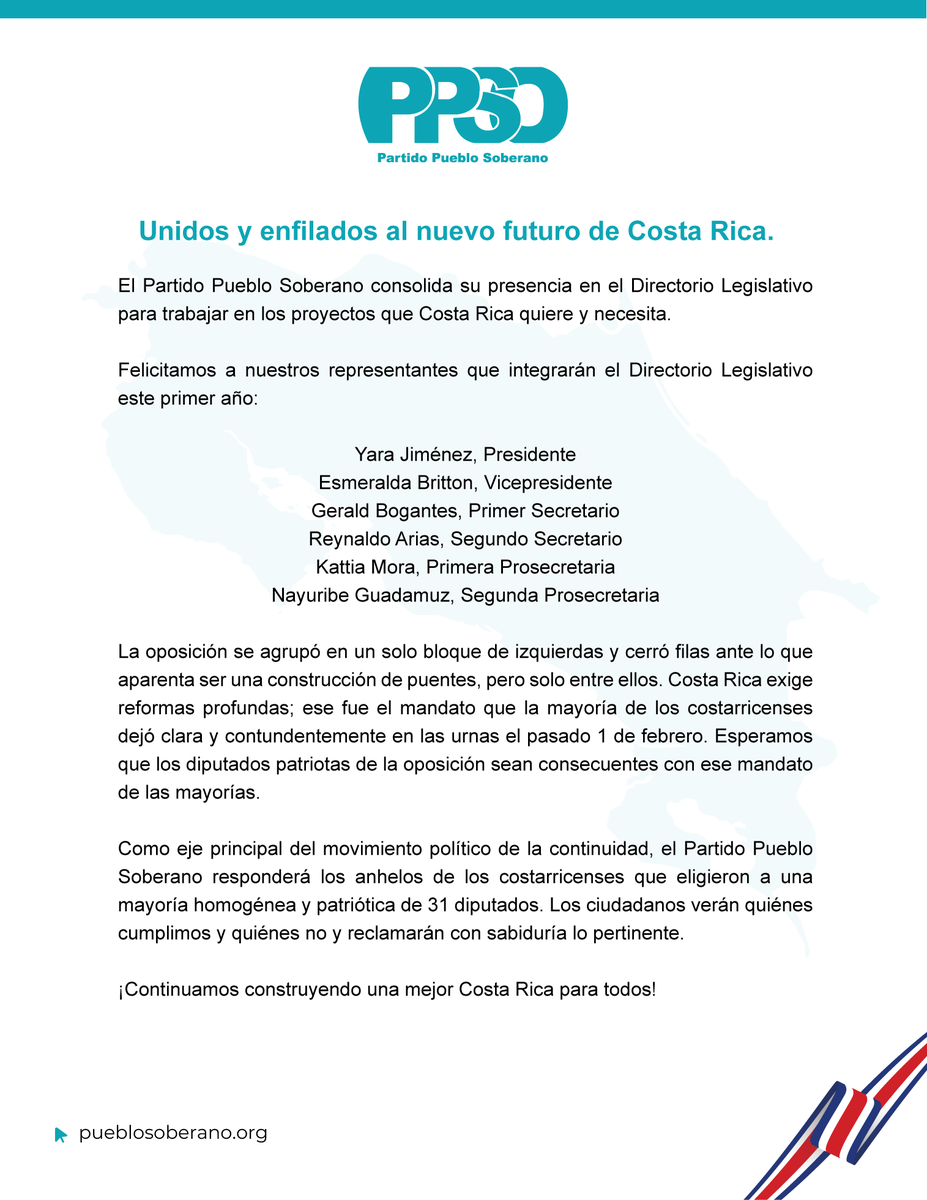 Partido Pueblo Soberano tweet media
