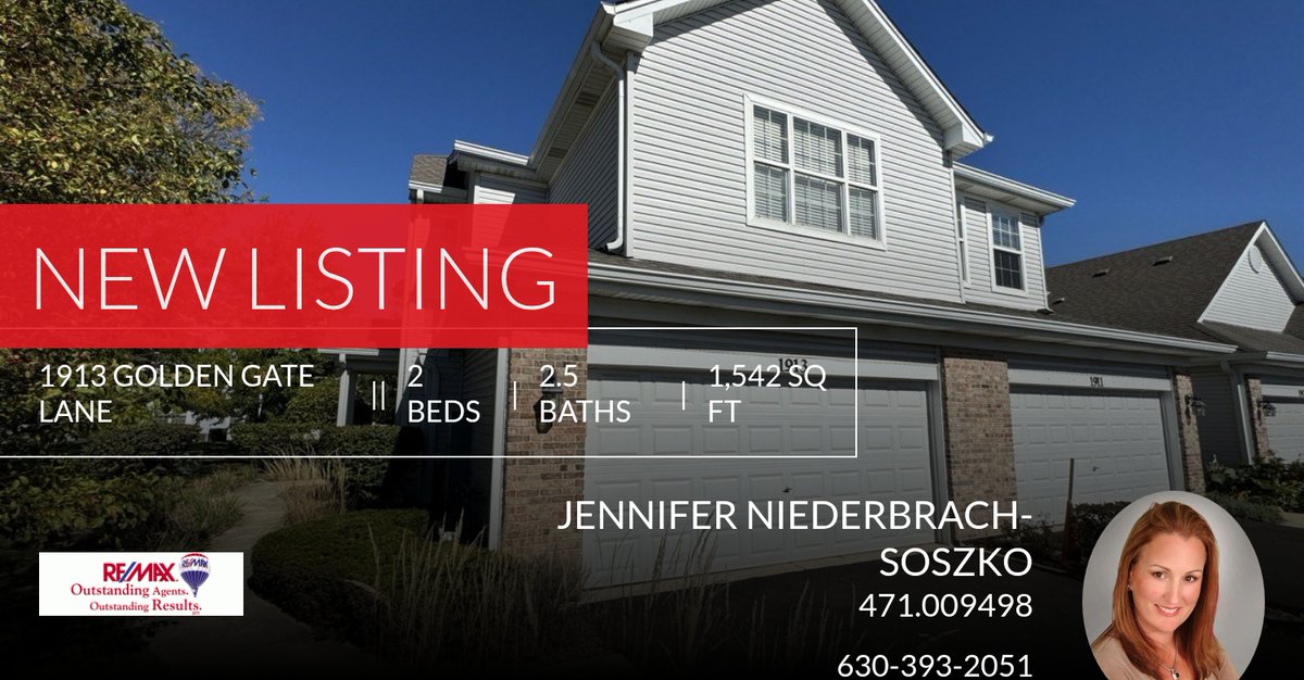 JenSellsHomes's tweet photo. 📍 New Listing 📍 Take a look at this fantastic new property that just hit the market located at 1913 Golden Gate Lane in Naperville. Reach out here or at 630-393-2051 for more information

Jennifer Niederbrach-Soszko
630-674-2051 ... https://t.co/0AmRMbrZxt https://t.co/6ef0iQ7YHU