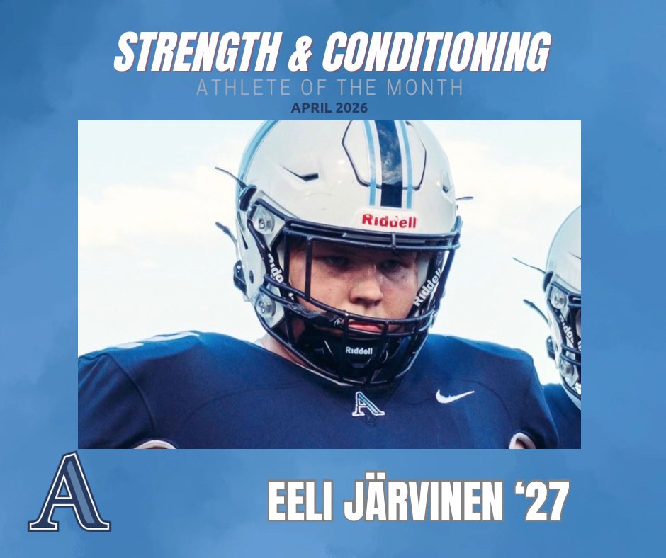 avlschoolsports's tweet photo. Eeli has recorded 84 offseason workouts since the end of the football season, leading all players. He does exactly what it takes to improve and win: he shows up hungry every single day. Nice work, Eeli! https://t.co/QMb5w8GXGW