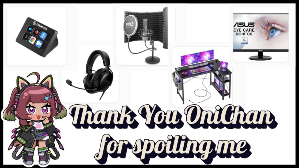 Thank you for spoiling this Chocolate Kitty Streamer and gifting me stuff off my Throne. I cried a little bit. Thank you OniChan (<a href="/Cocokuslave/">Oniichan</a>)