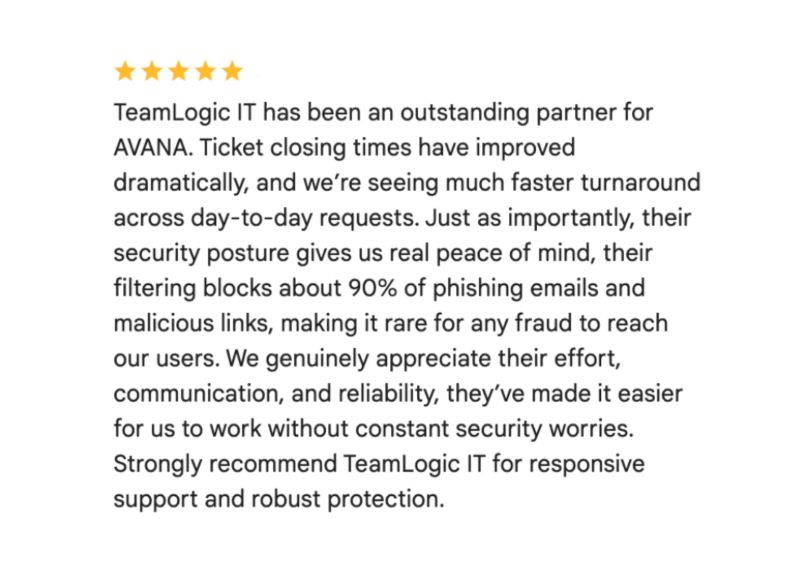 TLITNorthridge's tweet image. #FeedbackFriday ⭐️⭐️⭐️⭐️⭐️ 
"...we're seeing much faster turnaround across day-to-day requests."

We're here to make your experience online easier! Thank you for the 5 stars!

#teamlogicIT #technology #ITServices #northridge