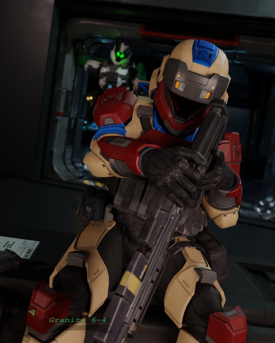 Granite6_4_3D's tweet photo. Riley stopped by at the armorer's for her new suit, but also had some custom work done while she was there... #Halo #HaloNSFW #Blender #b3d #3dartwork https://t.co/1WmBvDCi5H