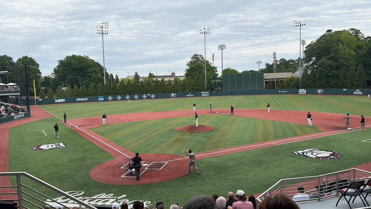 richardcostigan's tweet photo. Good to be back at #FoleyField for @BaseballUGA !! Got @djohnstonuga and @jeffdantzlertv dialed up down in Section 205 ! #GoDawgs https://t.co/Hez6akU3Ei