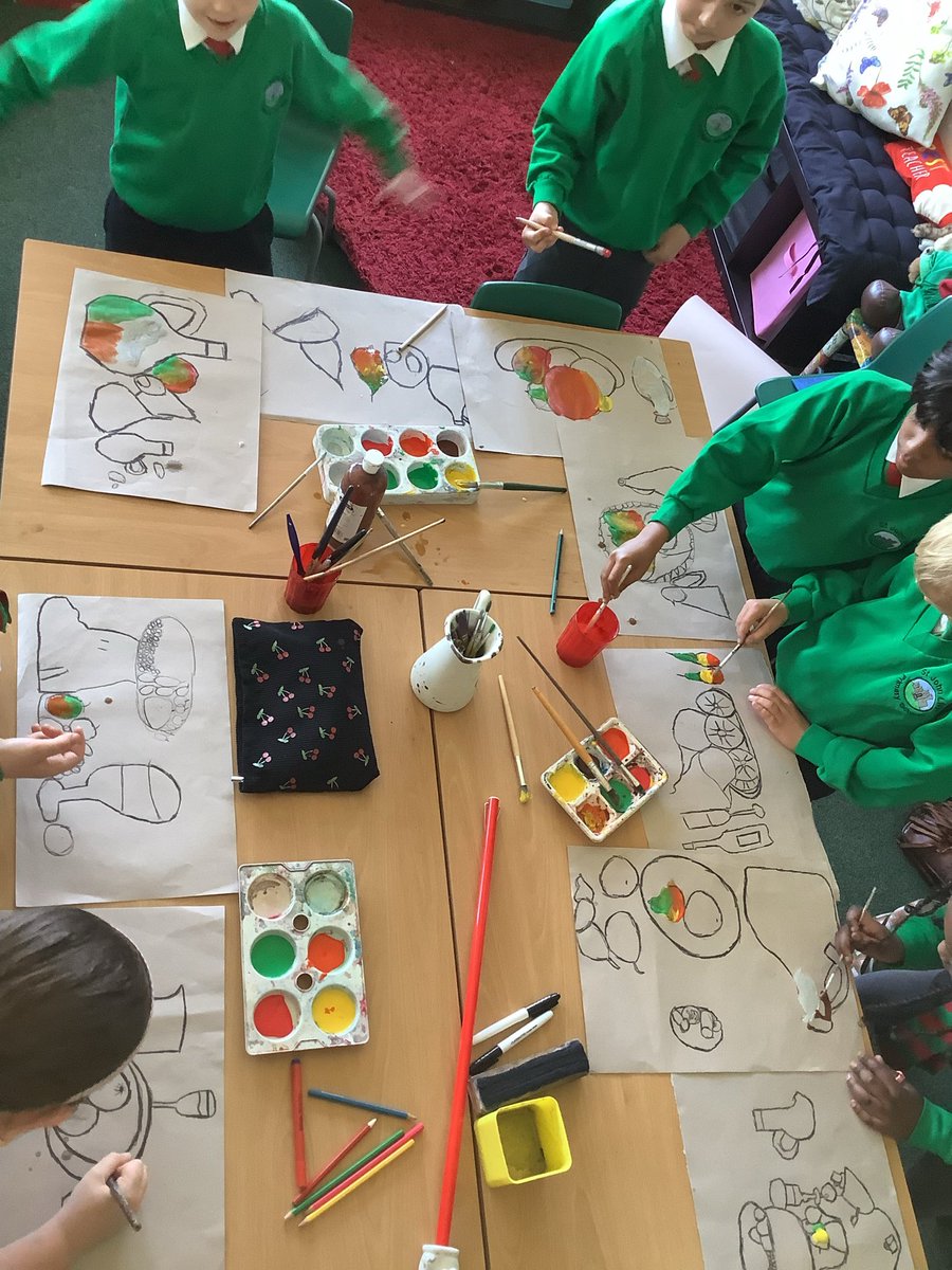 SJLCARDIFF's tweet image. Year 3/4 Gelert are working on their colour blending skills inspired by Cezanne’s Still Life series for their Cooks and Critics topic work #Creative #ArtHistory #ExpressiveArtsSJL @SJLCARDIFF