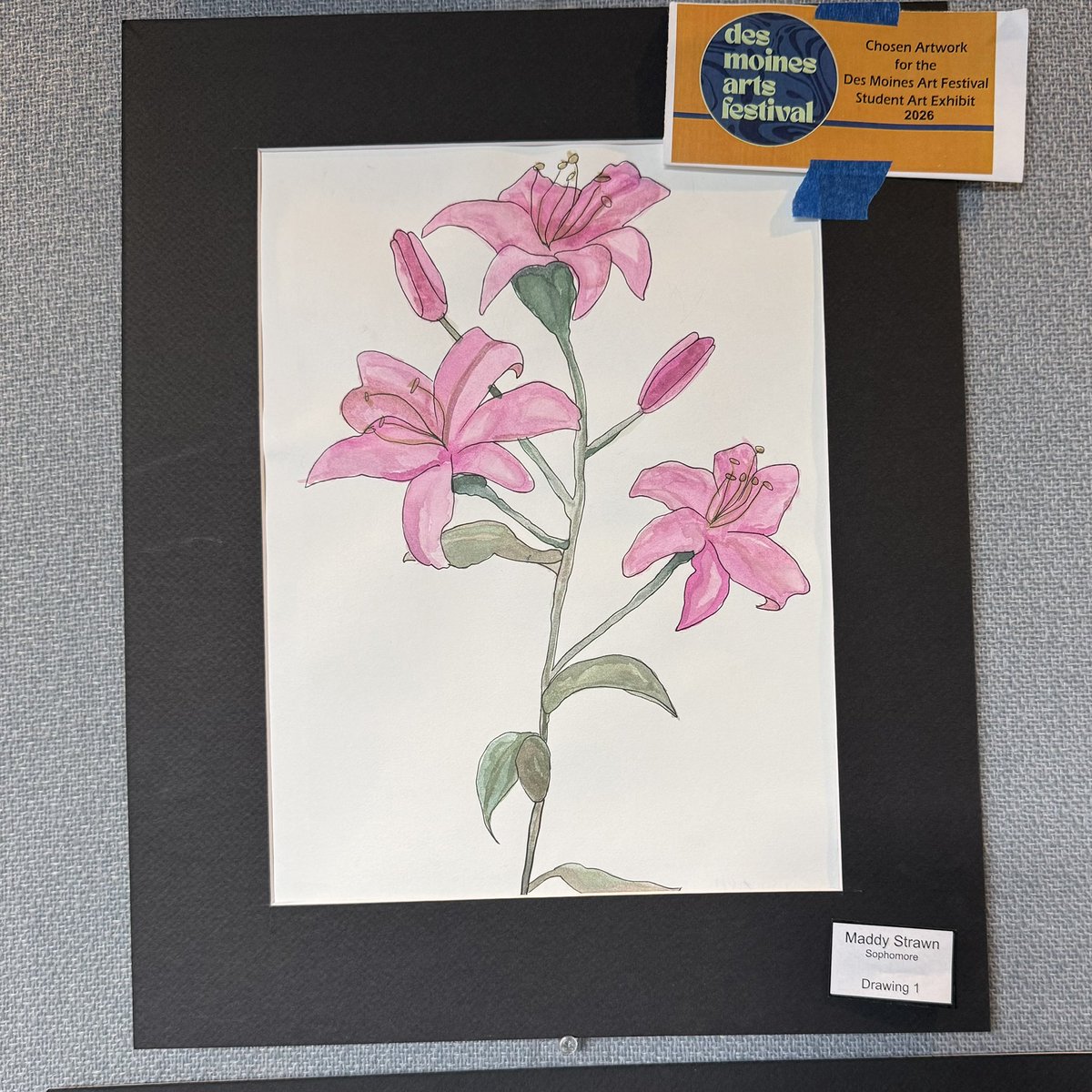 NorwalkArt's tweet image. It is that time again,  these four students artwork have been selected to represent NHS at the Des Moines Art Festival’s Student Art Exhibit!  Congrats to Keira, Izzy, Avy and Maddy!! #journey @Norwalk_HS @DMArtsFestival