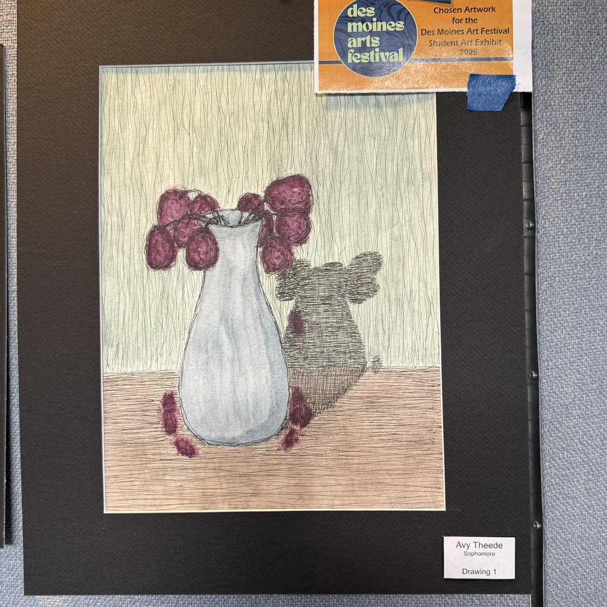 NorwalkArt's tweet image. It is that time again,  these four students artwork have been selected to represent NHS at the Des Moines Art Festival’s Student Art Exhibit!  Congrats to Keira, Izzy, Avy and Maddy!! #journey @Norwalk_HS @DMArtsFestival