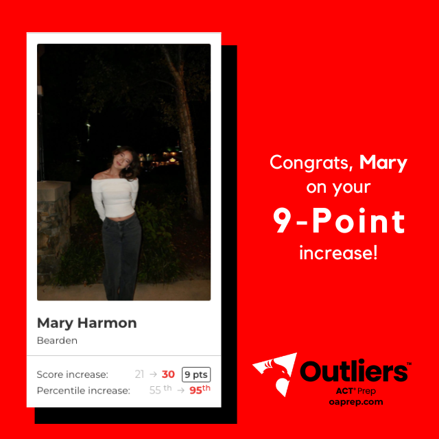 ACTprep's tweet image. Congrats to Mary Harmon from Bearden High School for increasing 9 points from a 21 to a 30! #act #college #actprep #ACT #tutoring #studentsuccess @Bearden_wrestle @Bearden_DrAFord @BeardenSports @BHSbroadcasted