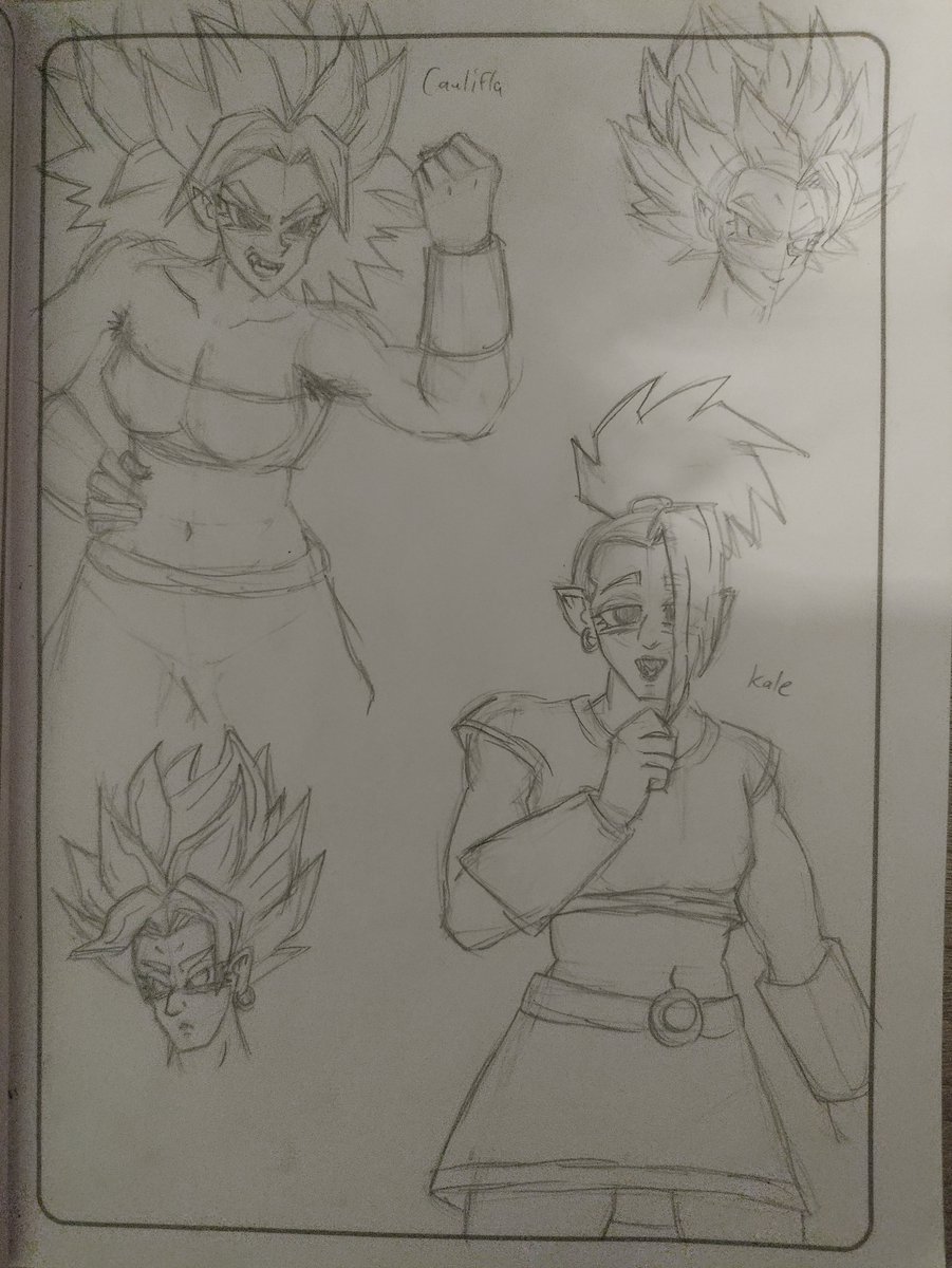 hunter0kazuma's tweet image. absolutely love caulikale. they're so adorable I LOVE MY YURI
(doodles them in off the hook outfits cuz they're so pearlina coded to me)
#dragonball