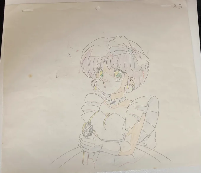 久々のセル画更新! OVA熱闘歌合戦のアイドルあかねちゃん動画ゲットこちらはセル画自体もちらほら出てはいますが動画も少ないくらいに希少なセル動画!OVA仕様で作画もきれい 動画は永久保存できるので最近セル画より希少になってきている傾向 #セル画 #らんま