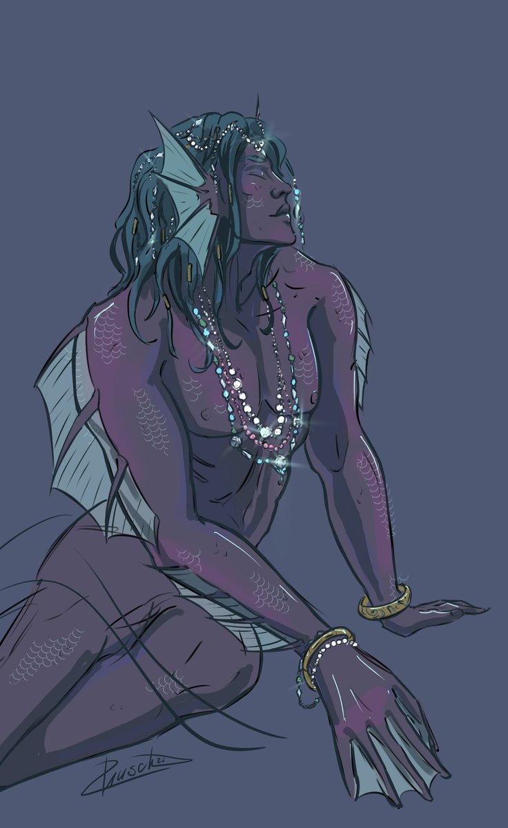 philip_rausch's tweet image. Someone really loves shiny things ✨

 #mermay #mermay2026 #ocart #dndoc