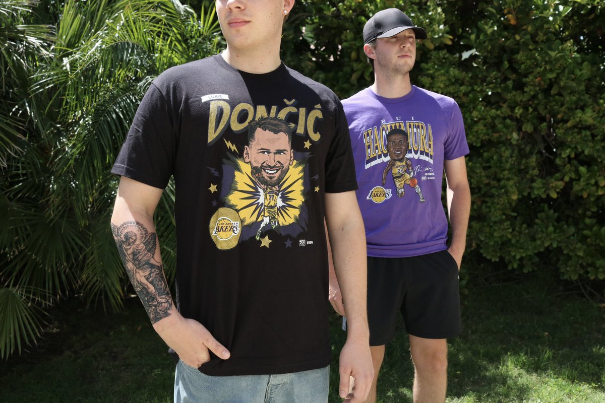 LakersStore's tweet photo. Game day looks better in @500LEVEL 😤 
Find your next playoff fit today and get ready to cheer on the Lakers for Game 6 on the road. Link in bio to shop #lakersstore https://t.co/v03hZJfshZ