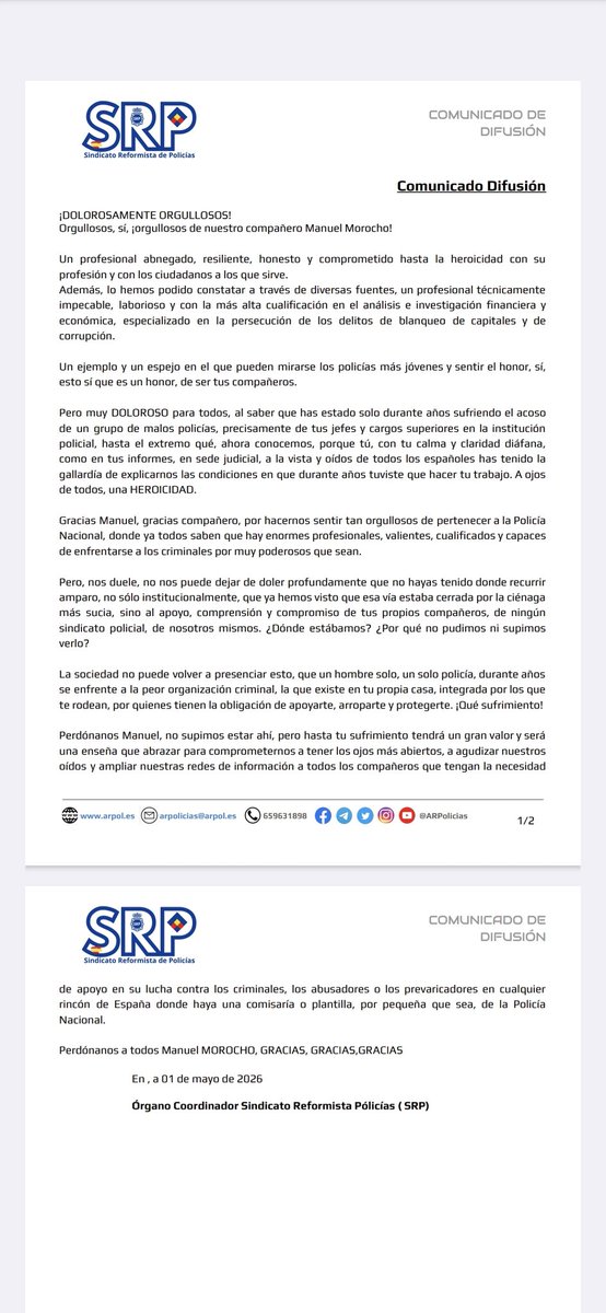 SRP | Sindicato Reformista de Policías tweet media