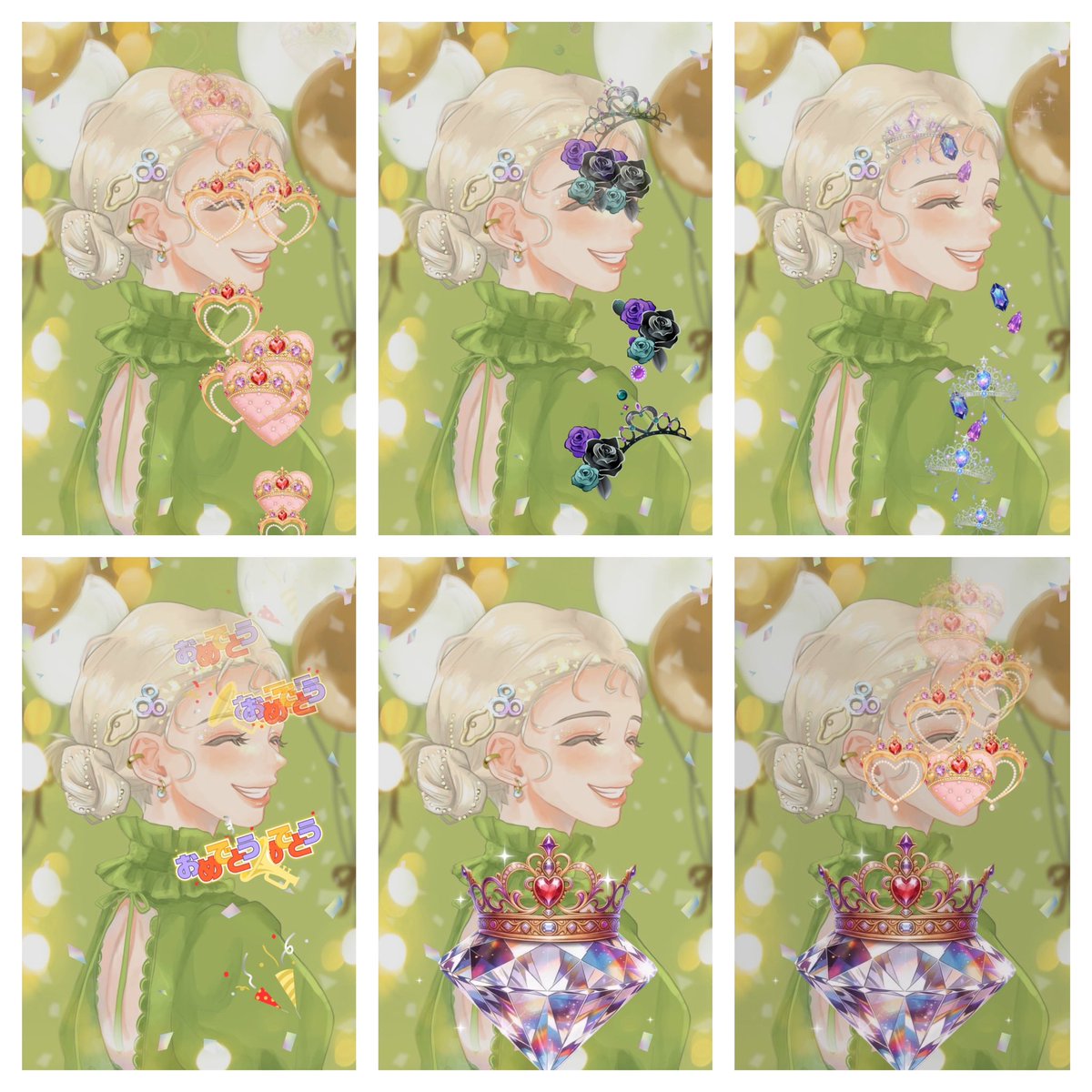 ⁠
　たくさんのおめでとうをありがと〜✨

　「おめでと〜！」っお祝いしてくれる
　みんなの温かな愛にぽかぽかっ
　
　新しいスプーンも初日から
　たくさん見せてもらえて幸せなのである💚✨

　かなやぁん、るとぉ…ほんとにありがとう…..♡
　
　今月もたくさん笑ってたくさん楽しもね😽🫶🏻✨
⁠