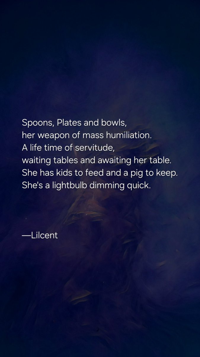 its_lilcent's tweet image. Spoons, Plates and bowls

#poetry #poetrycommunity #writersoftwitter #poem #quotes