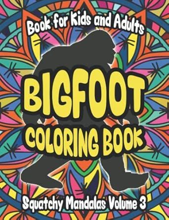 BigfootTshirts's tweet image. Unique #Bigfoot coloring book Volume 3 has 37 Mandala designs and creates a relaxing way to de-stress. Bigfoot #coloringbook for kids and adults includes Mandala drawings with the shadow of Bigfoot, #Sasquatch, #Grassman, #SkunkApe, and many more.
amazon.com/dp/B0B49MPR68