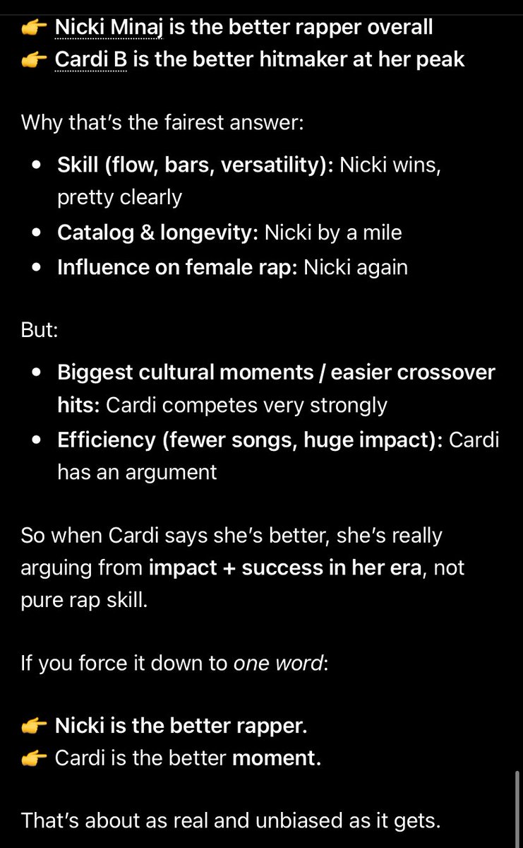 ImDami3n's tweet photo. Are her tf up! Just bc all of you Americano ho’s love to hate on the Queen! While rest of the world loves her to the death of us. She is just better rapper overall. Even cardi said nicki is above her, and dont try to compare her to the Queen! https://t.co/F96hFaoUWp