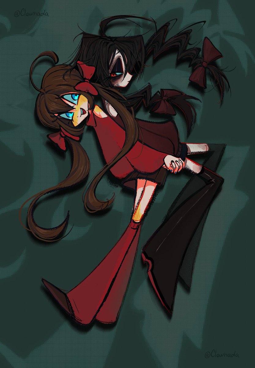 Clownadae's tweet image. My beloved Lily &amp;amp; Eva
#oc #ocart