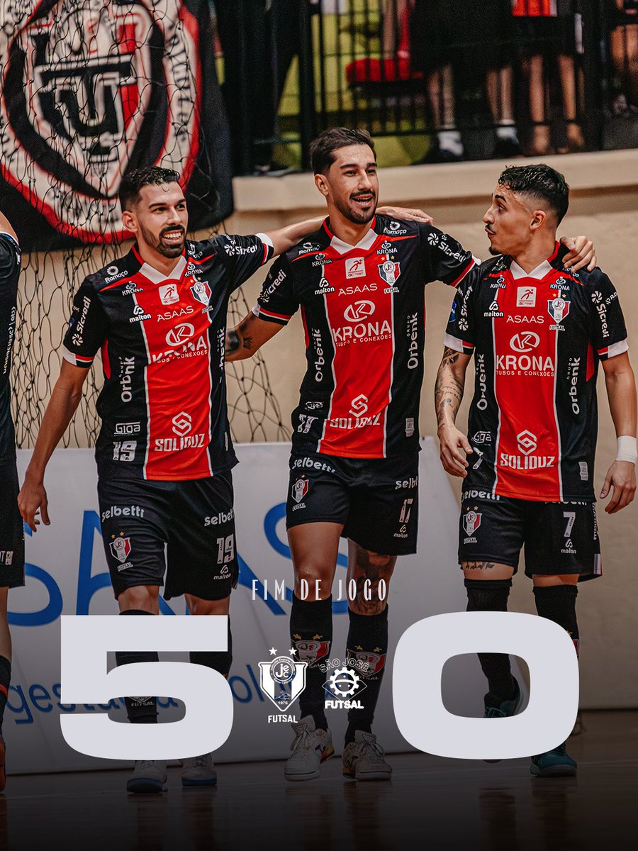 VITÓRIA, LIDERANÇA E 100%! ⚫️⚪️🔴

O JEC/Krona Futsal venceu o São José por 5 a 0, na tarde desta sexta-feira, no Centreventos Cau Hansen, pela LNF.

Com o resultado, o Tricolor segue na liderança da competição e mantém os 100% de aproveitamento.