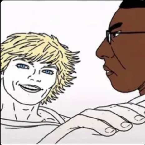 Ami0Amii's tweet image. yassifying racist memes because im procrastinating assignments