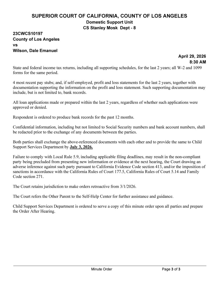 NoTwitchThots's tweet photo. It's not over. They're going to get deep into his finances. Withdrawing the request means he doesn't want DNA for plausible deniability, or they got private testing confirming paternity and he didn't want it public. Negative would have closed the case. https://t.co/FZLaJfXTtK