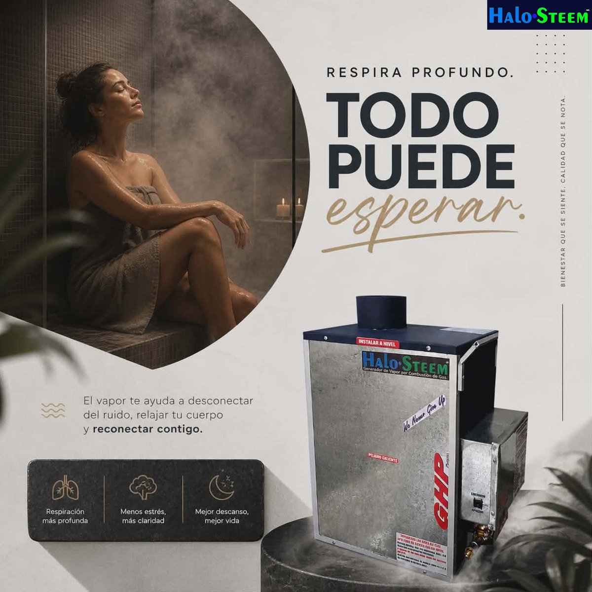 GNDVAPORMX68's tweet image. Hoy no se trata solo de bañarte… se trata de cómo quieres sentirte.
El vapor transforma tu espacio en un refugio donde cuerpo y mente se equilibran.
¡Contacctanos!👇
🔗generadoresdevapor.mx
#BienestarDiario #Vapor #Relajación #SpaEnCasa #CalidadDeVida