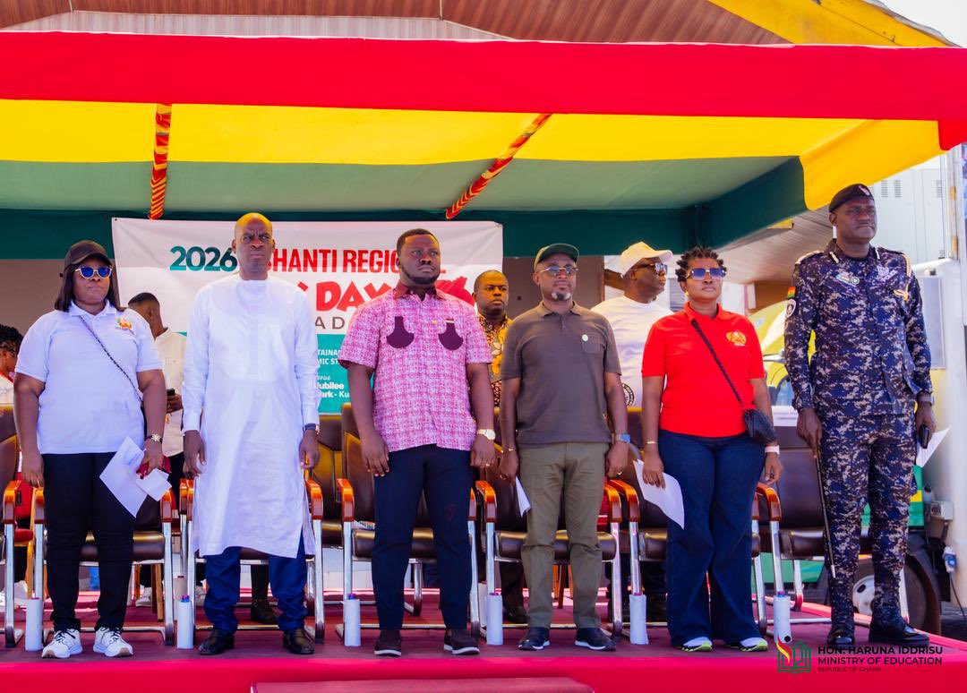 ShalaSheriff's tweet photo. Hon. Haruna Iddrisu joined the Ashanti Regional Minister and other dignitaries in Kumasi to commemorate this year’s May Day celebration, honouring the invaluable contributions of Ghanaian workers to national development.
#TheHarunaeffect https://t.co/O7knVlGMls