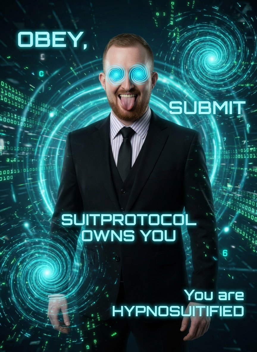 Jboy952's tweet photo. I watched the lovely spiral, and here I am in a suit and tie. @suitprotocol is our supreme master! https://t.co/H8kdsQa0gz
