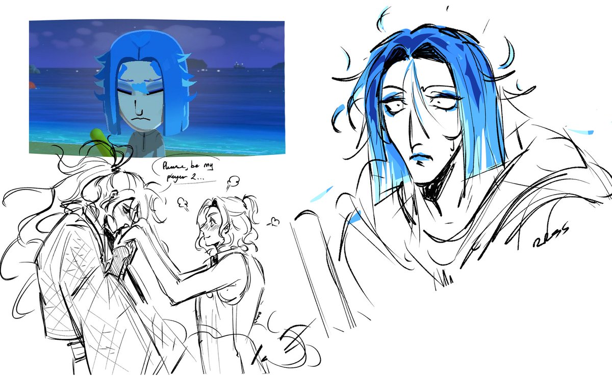 I haven't drawn in a billion years because of this game. So we're ...