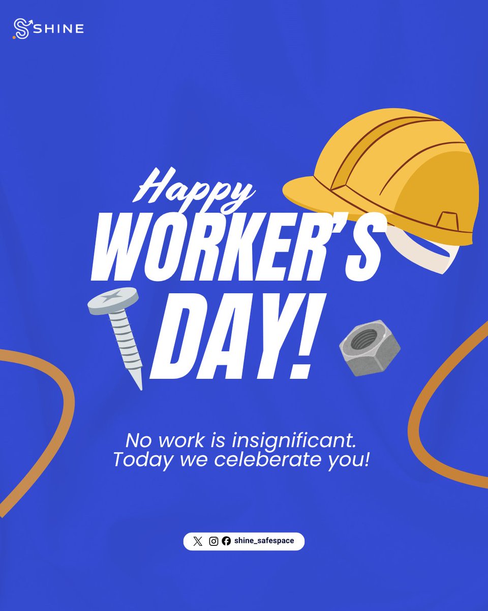 shine_safespace's tweet image. Happy Worker's Day!
From all of us at Shine.
#shine
#shine_out_loud 
#shine_safespace 
#happyworkerday 
#fypジ