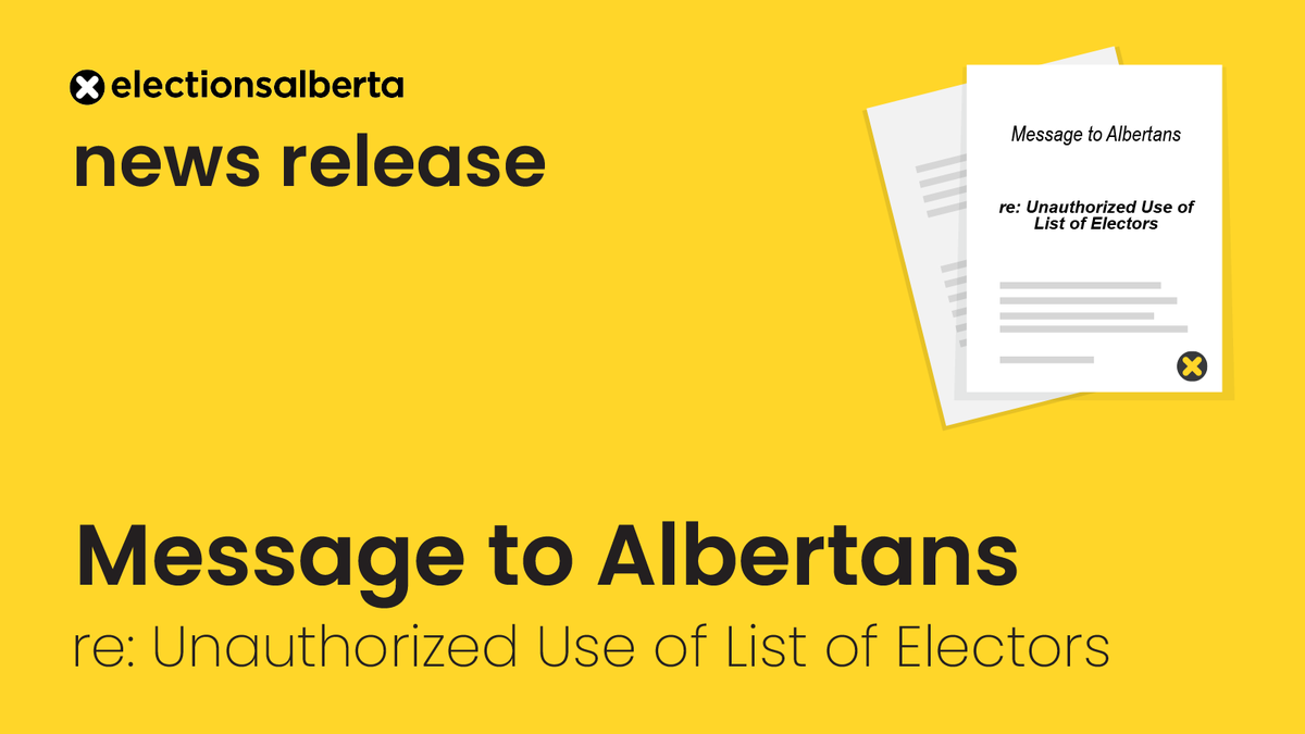 Elections Alberta tweet media