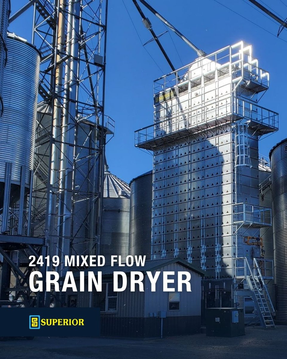 When the sun hits just right, your harvest shines. 🌞

Maximize your yield and efficiency with the Superior Mixed Flow Grain Dryer—engineered for consistent, reliable drying all season long. Ready to bring a bright spot to your operation? Get in touch. bit.ly/3OfuTQA