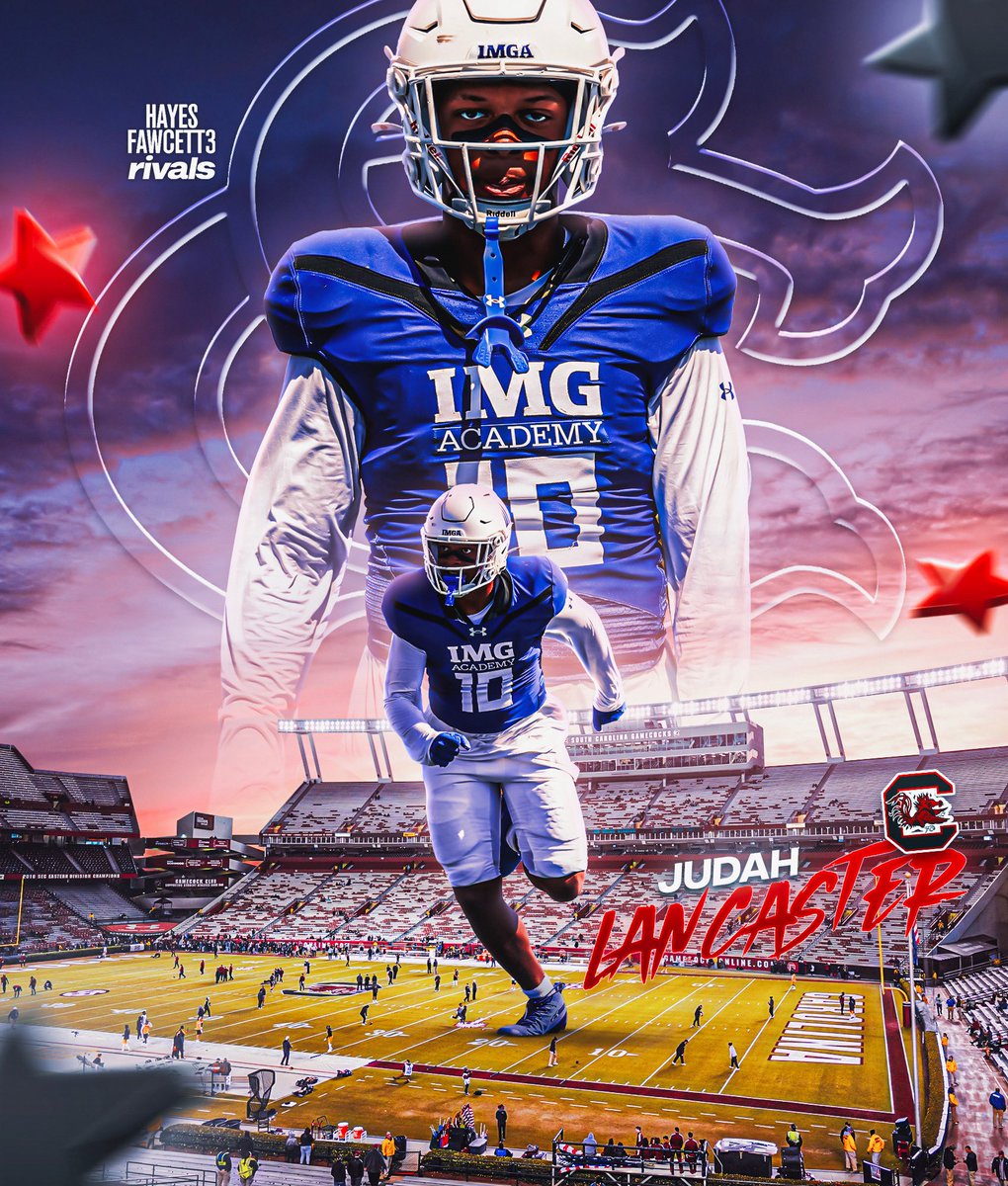 Hayesfawcett3's tweet image. BREAKING: Class of 2027 TE Judah Lancaster has Committed to South Carolina, he tells me for @Rivals 
The 6’4 230 TE from Oberlin, OH chose the Gamecocks over UCLA, Auburn, Ohio State, and LSU

“Momma I’m home 🏠 AGTG” 
on3.com/rivals/judah-l…