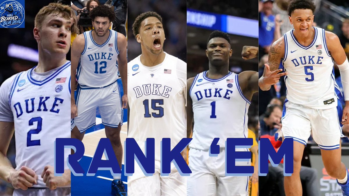 BeardedBlueDevl's tweet image. RANK ‘EM‼️
Duke One &amp;amp; Done Forwards 🔥

3 #1 Picks. 3 NPOYs. 2 NBA ROTYs. 1 National Champ. 👀
Who’s REALLY #1?

Drop your rankings ⬇️⬇️⬇️

#Duke #DukeBasketball #CollegeBasketball #NBA