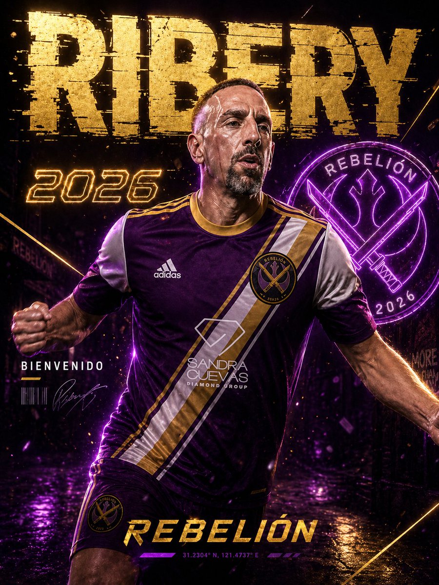 Rebelion_FC's tweet photo. Cambio de planes, al parecer el comité no permitió la participacion de Chicharito por supuestos comentarios "machistas".

Frank Ribery felizmente aceptó tomarsu lugar y defenderá nuestros colores este sábado

Una leyenda digna de este equipo aterriza en la plebe.💜💛 https://t.co/meA48c8PDS