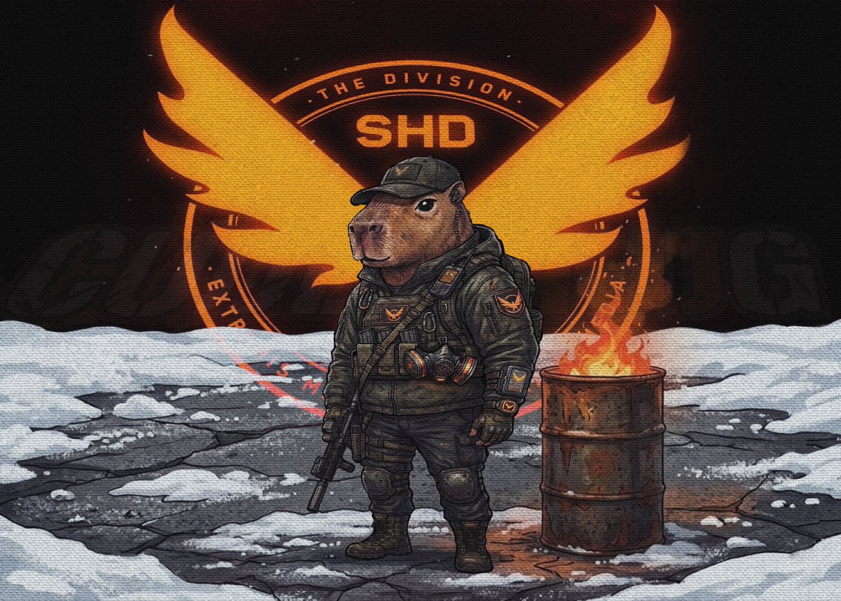 BCuddlehug's tweet photo. 🪴👋Hola, amigos, hoy he emprendido un nuevo viaje, así que intentaré compartir mis emociones con vosotros. #thedivision #game #capibara #cuddlehug #artwork https://t.co/vVMdxRVYpw