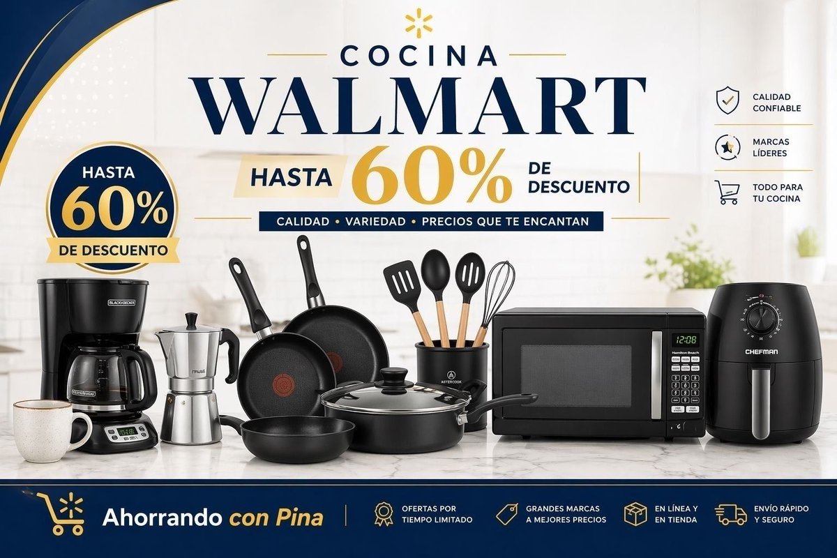 con_pina44343's tweet image. 😱‼️ÁREA DE COCINA‼️con hasta 60% 👉🏻 walmrt.us/4vo3wHc ‼️ Aprovecha ✨
👉🏼V3nt4 general  hasta 65%:    walmrt.us/3Y44aum ‼️
#Sponsored #promotion #Ahorrandoconpina #Ad #Ofertasespeciales #WalmartPartner