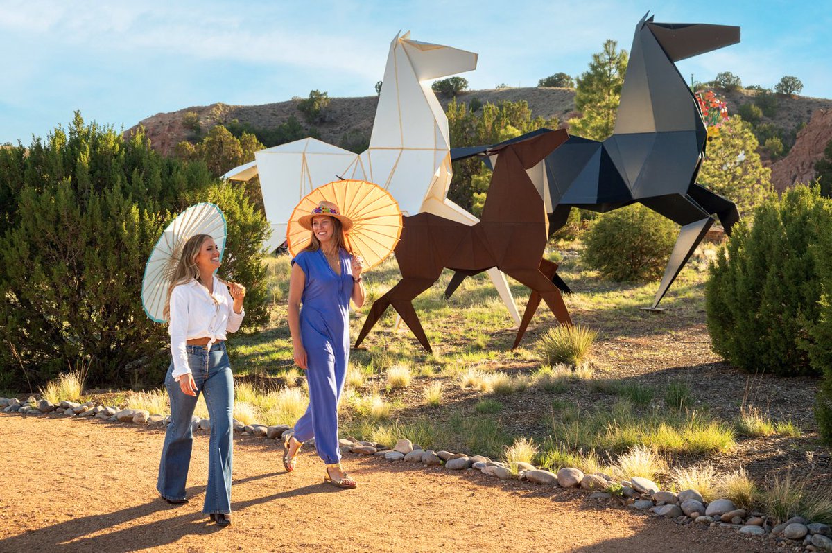 Discover the art of Santa Fe County at @origamiinthegarden through