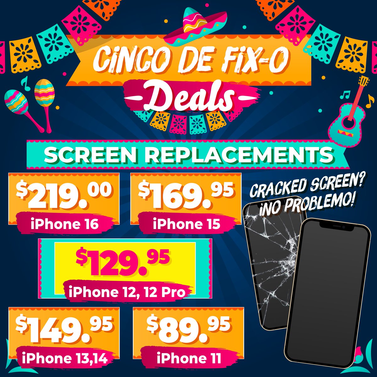 TechRehabHFD's tweet photo. 🔥 May Deals at Tech Rehab! 📱🔧
iPhone repairs: 11: $89.95 | 12: $129.95 | 13/14: $149.95 | 15: $169.95 | 16: $219
💸 $20 OFF console repairs &amp; 🎧 25% OFF accessories!
⏰ Mon–Fri 9–6 | Sat 11–3 | Walk-ins welcome!
🔗 https://t.co/Lm9hectkgI 📞 806-553-0527
#TechRehab #MayDeals https://t.co/ftNMCaXSoo