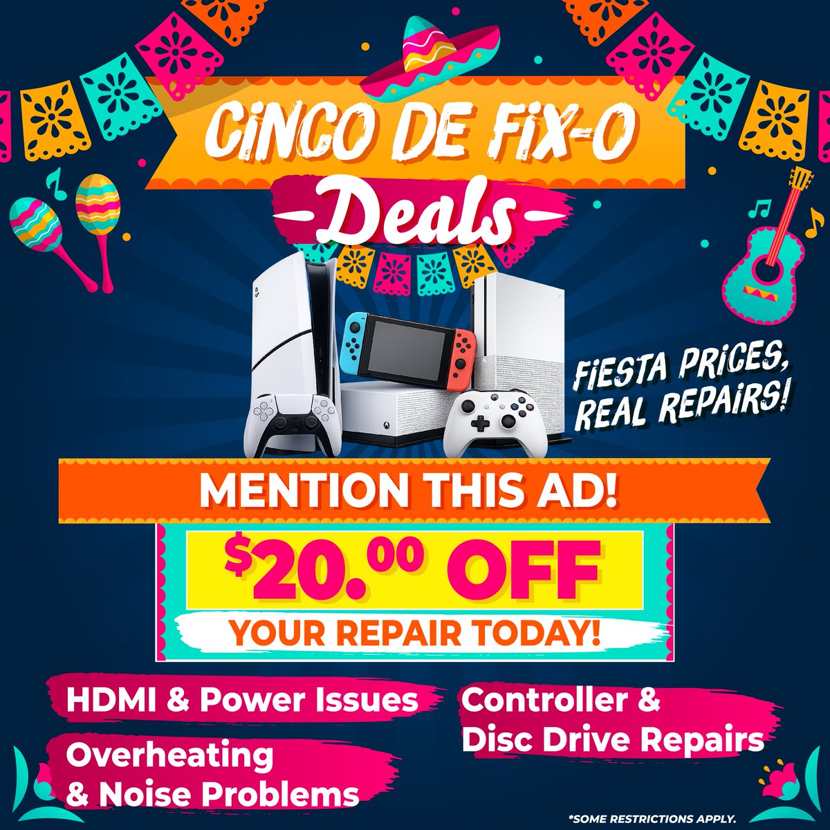 TechRehabHFD's tweet photo. 🔥 May Deals at Tech Rehab! 📱🔧
iPhone repairs: 11: $89.95 | 12: $129.95 | 13/14: $149.95 | 15: $169.95 | 16: $219
💸 $20 OFF console repairs &amp; 🎧 25% OFF accessories!
⏰ Mon–Fri 9–6 | Sat 11–3 | Walk-ins welcome!
🔗 https://t.co/Lm9hectkgI 📞 806-553-0527
#TechRehab #MayDeals https://t.co/ftNMCaXSoo