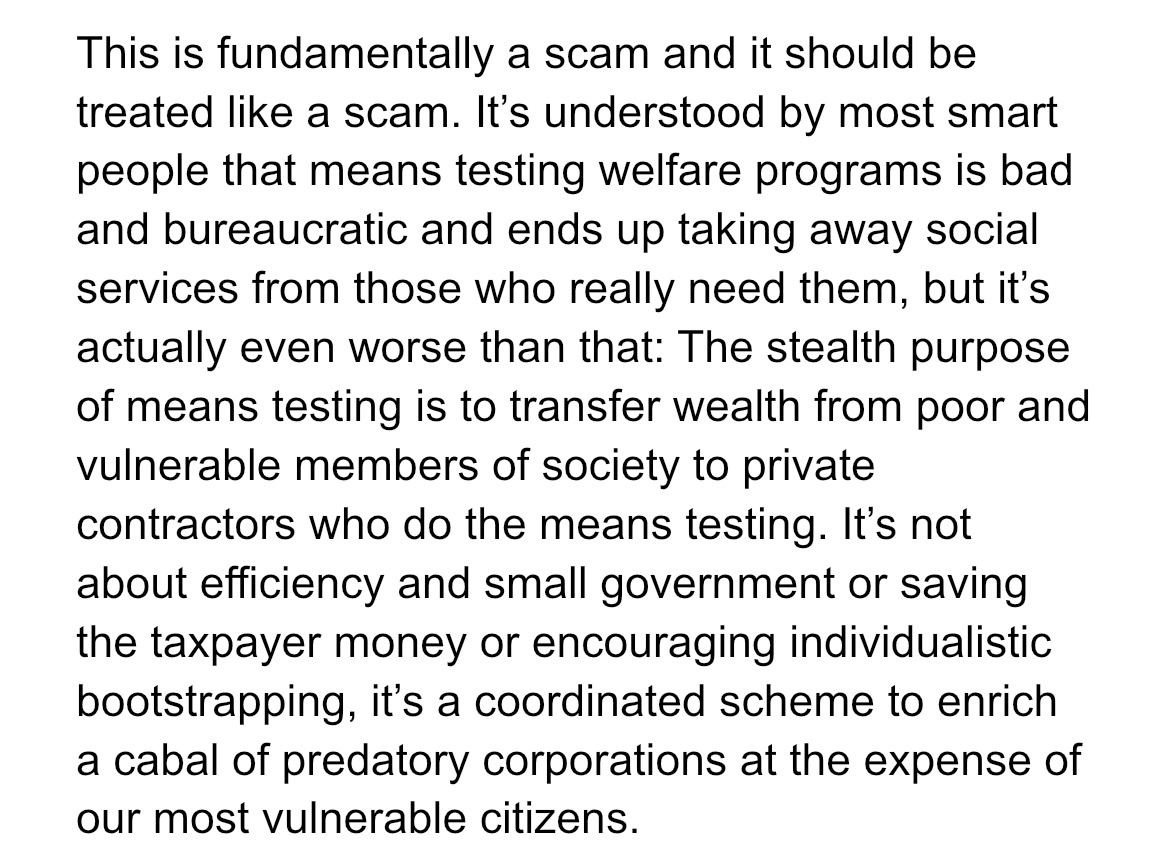 ColeSandick's tweet photo. I’ve been writing a lengthy Substack article on this exact subject! The Contractor State is impossibly vast, corrupt, wildly inefficient and stands in the way of an efficient, responsive public sector that engenders progressive outcomes. It really is duplicitous so underreported. https://t.co/uvYYmqfjD9
